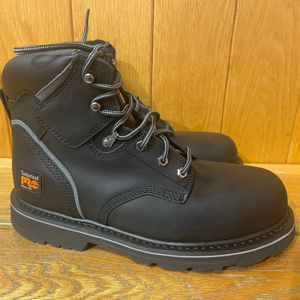 Timberland Pro Men's Industrial WATERPROOF Work Boot Black 33032 ALL SIZES